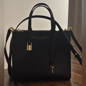 Marc Jacobs Black and Gold Satchel
